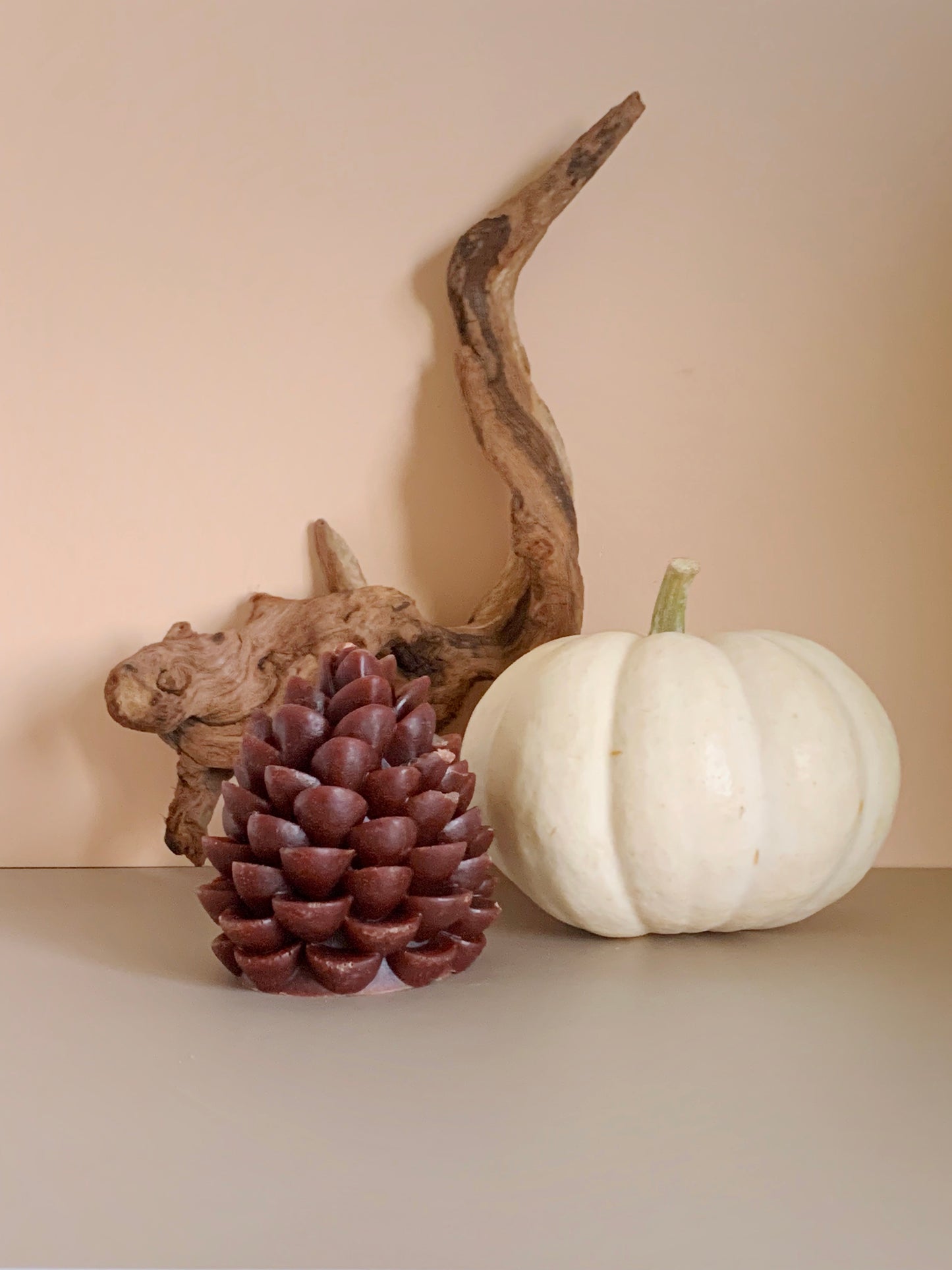 Pinecone Beeswax Candle