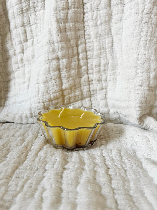 Christmas glass candle